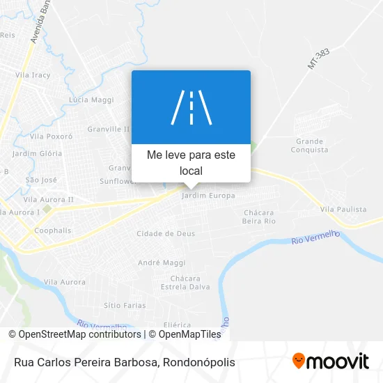 Rua Carlos Pereira Barbosa mapa