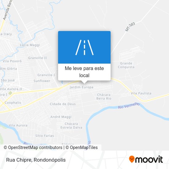 Rua Chipre mapa