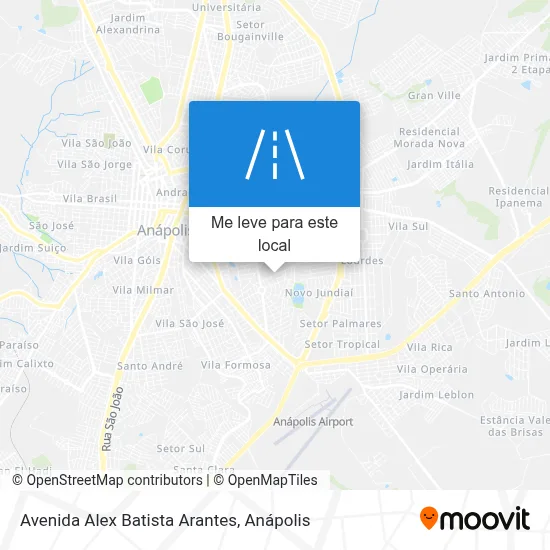 Avenida Alex Batista Arantes mapa