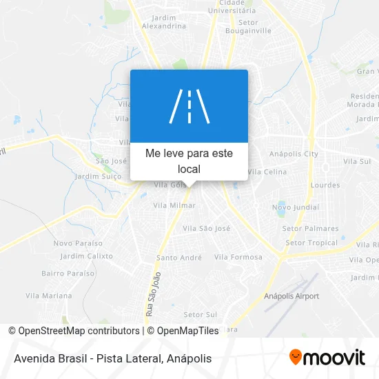 Avenida Brasil - Pista Lateral mapa