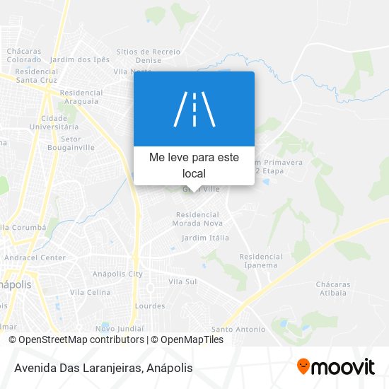 Avenida Das Laranjeiras mapa