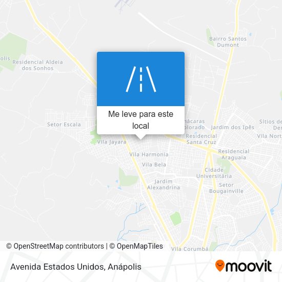 Avenida Estados Unidos mapa
