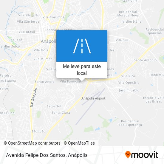 Avenida Felipe Dos Santos mapa