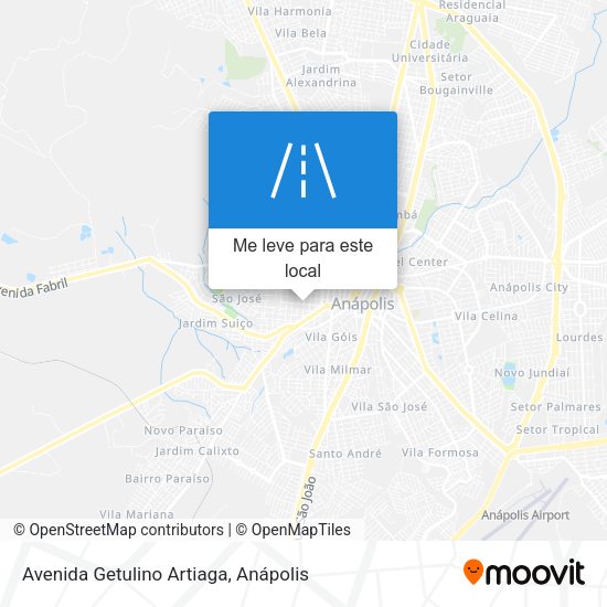 Avenida Getulino Artiaga mapa