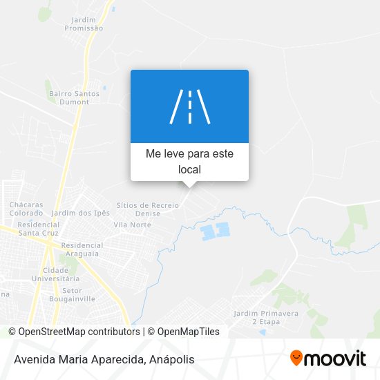Avenida Maria Aparecida mapa