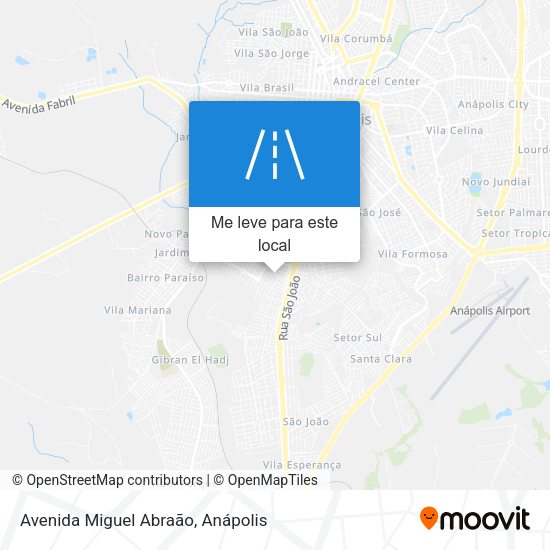 Avenida Miguel Abraão mapa