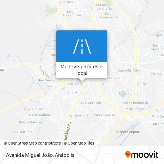 Avenida Miguel João mapa