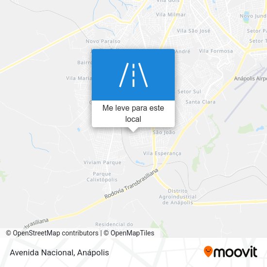 Avenida Nacional mapa