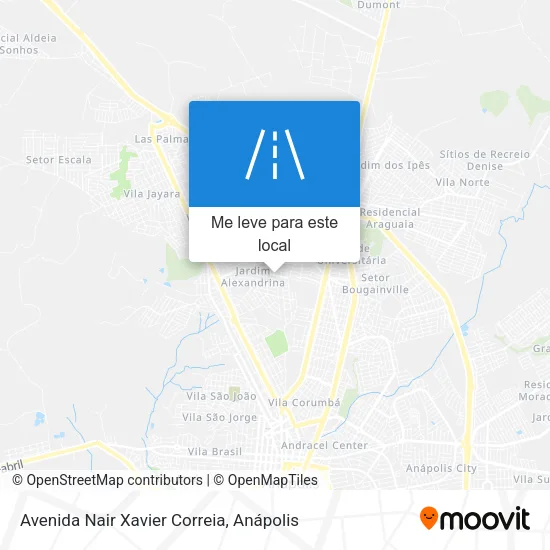 Avenida Nair Xavier Correia mapa