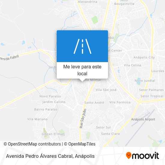Avenida Pedro Álvares Cabral mapa