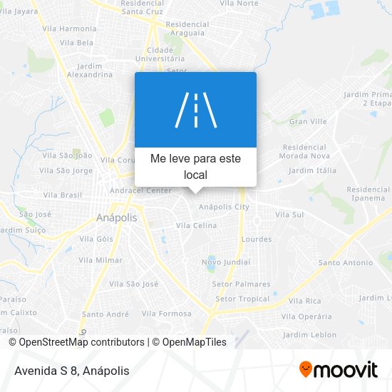 Avenida S 8 mapa