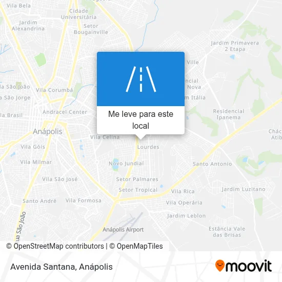 Avenida Santana mapa