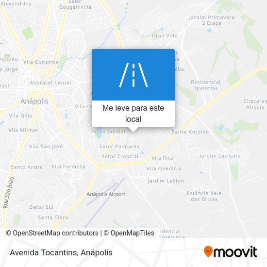 Avenida Tocantins mapa