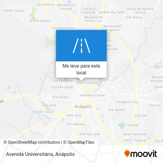 Avenida Universitária mapa