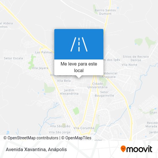 Avenida Xavantina mapa