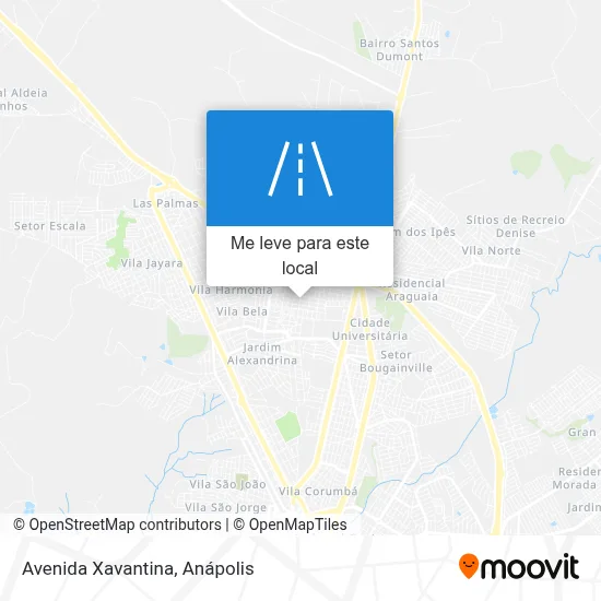 Avenida Xavantina mapa