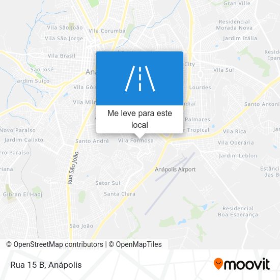 Rua 15 B mapa