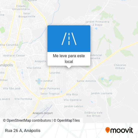 Rua 26 A mapa