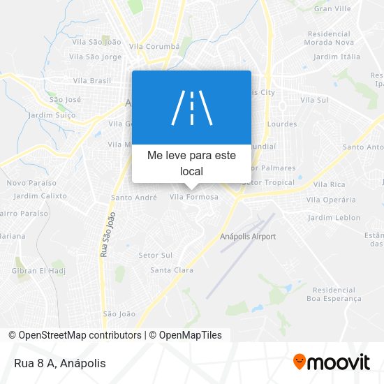 Rua 8 A mapa