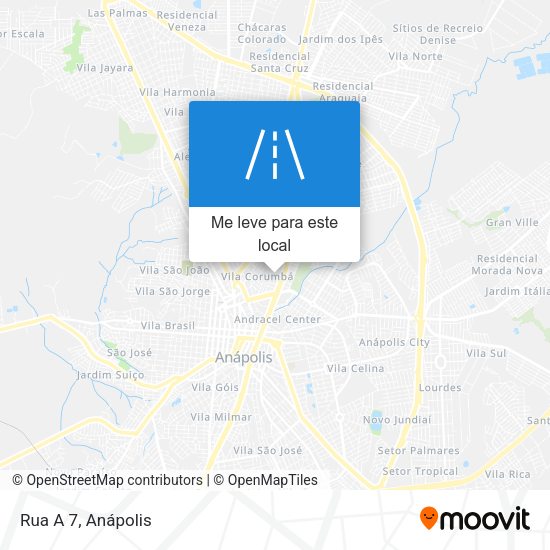 Rua A 7 mapa