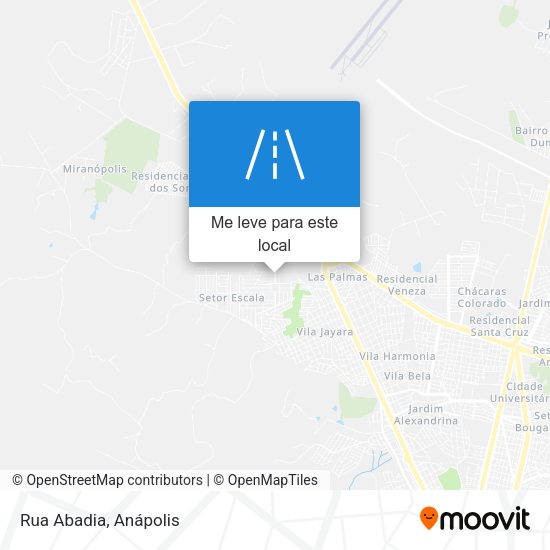 Rua Abadia mapa