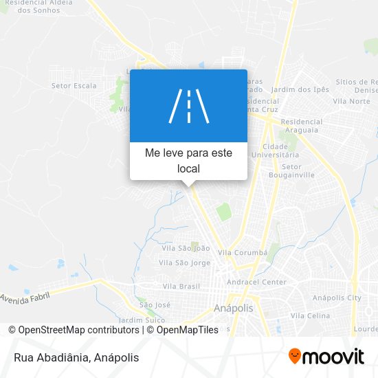Rua Abadiânia mapa
