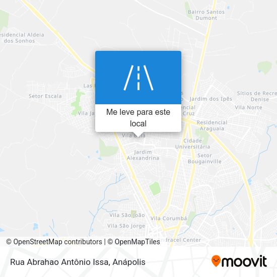 Rua Abrahao Antônio Issa mapa