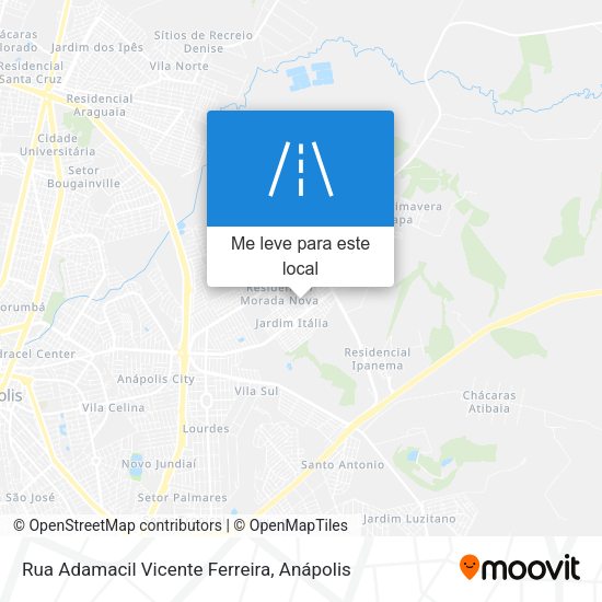 Rua Adamacil Vicente Ferreira mapa
