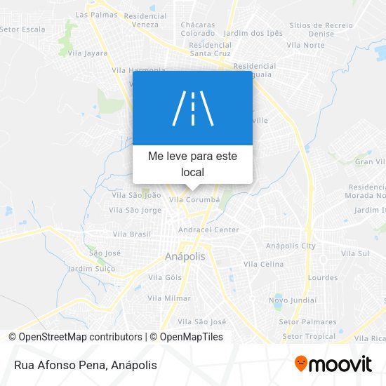 Rua Afonso Pena mapa