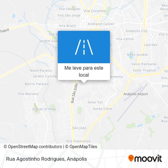 Rua Agostinho Rodrigues mapa