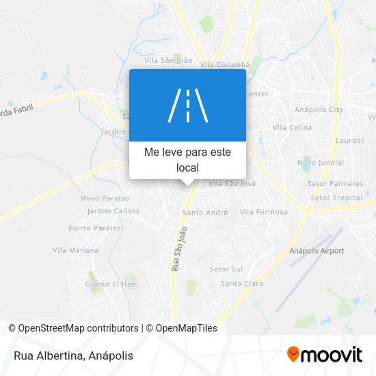Rua Albertina mapa