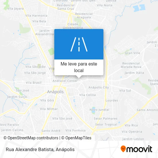 Rua Alexandre Batista mapa