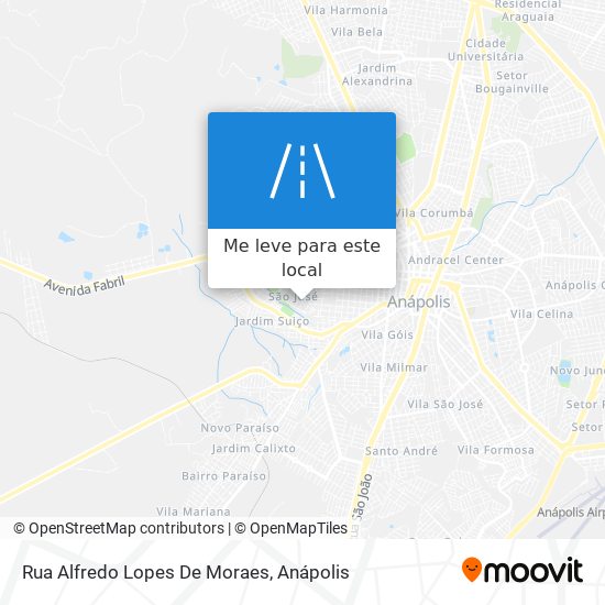 Rua Alfredo Lopes De Moraes mapa