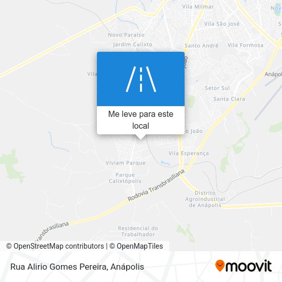 Rua Alirio Gomes Pereira mapa