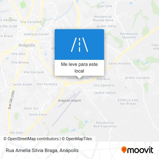 Rua Amelia Silvia Braga mapa
