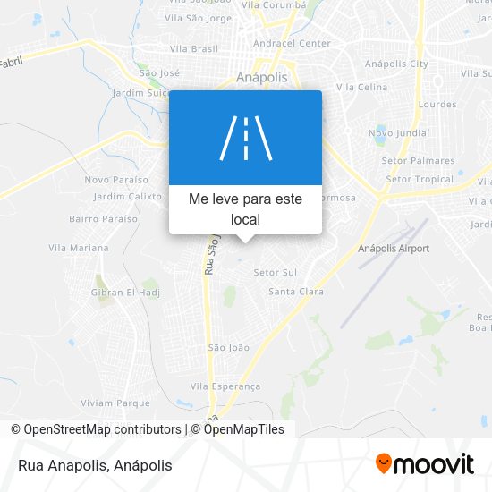 Rua Anapolis mapa