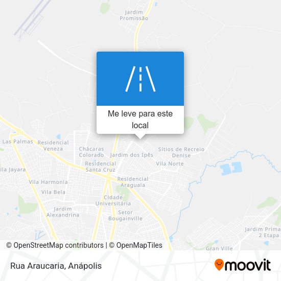 Rua Araucaria mapa