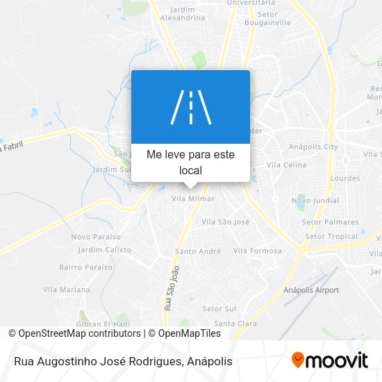 Rua Augostinho José Rodrigues mapa