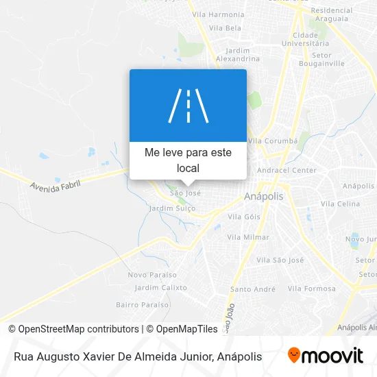 Rua Augusto Xavier De Almeida Junior mapa