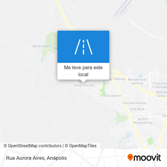 Rua Aurora Aires mapa