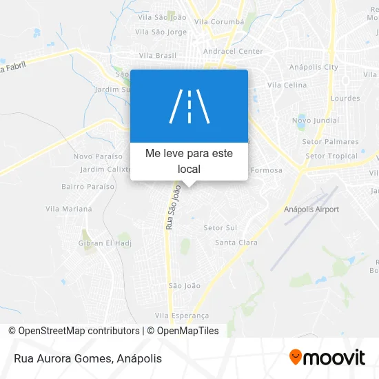Rua Aurora Gomes mapa