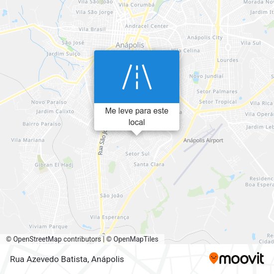 Rua Azevedo Batista mapa
