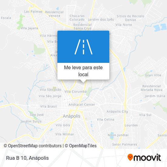 Rua B 10 mapa