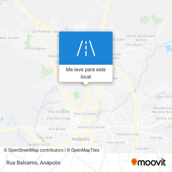 Rua Balsamo mapa