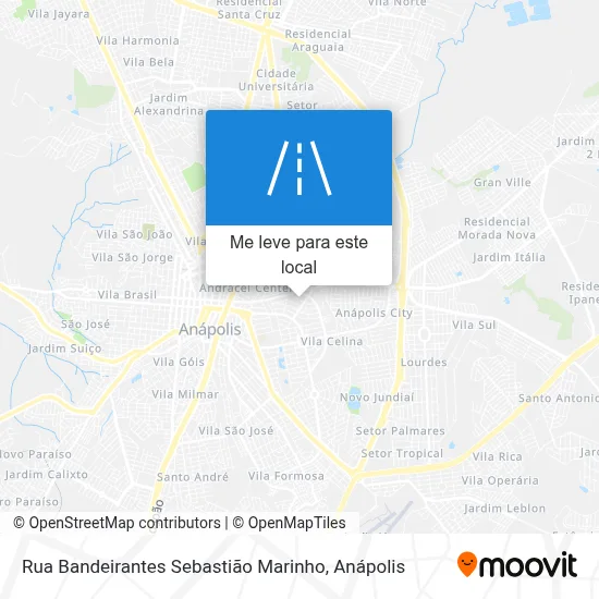 Rua Bandeirantes Sebastião Marinho mapa