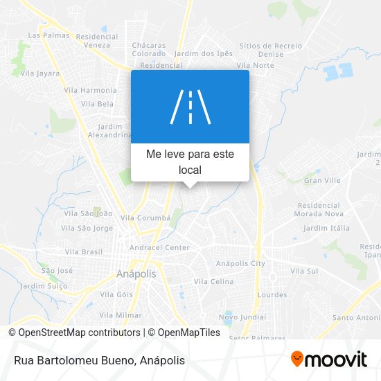 Rua Bartolomeu Bueno mapa