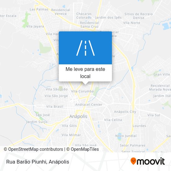 Rua Barão Piunhi mapa