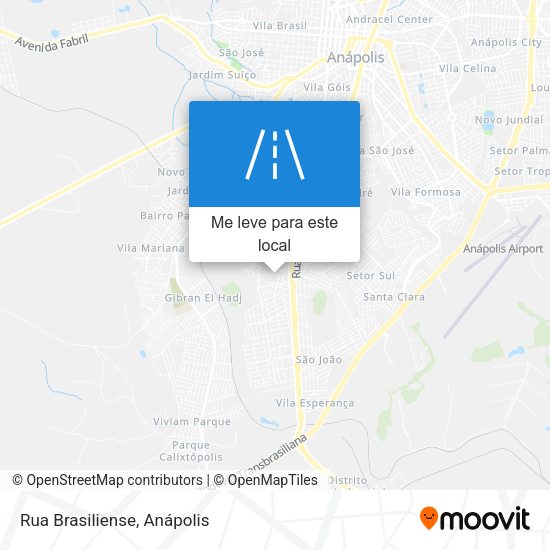 Rua Brasiliense mapa