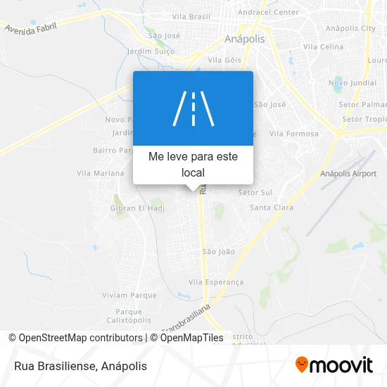 Rua Brasiliense mapa