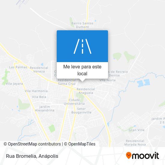 Rua Bromelia mapa